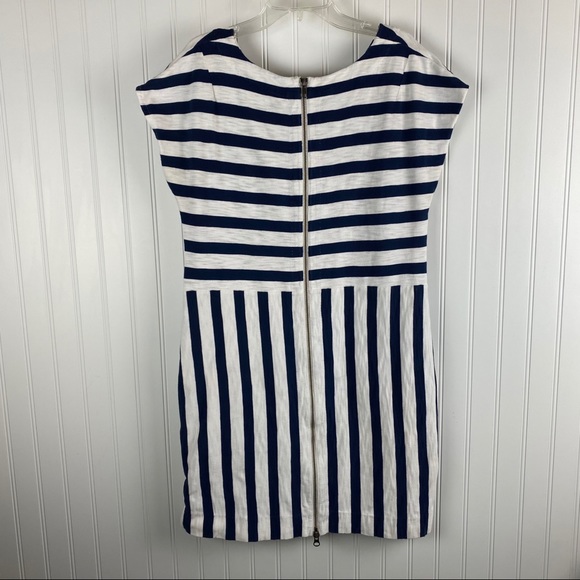 MADEWELL Navy & White Striped Dress - Picture 6 of 10